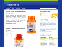 Tablet Screenshot of healthshop.ch